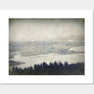 view from the Astoria Column Youngs Bay Posters and Art